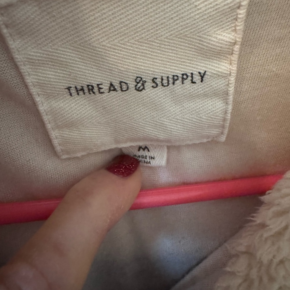 Thread & Supply Cozy Geometric Pattern Sweater - Cream and Black - Picture 2 of 4